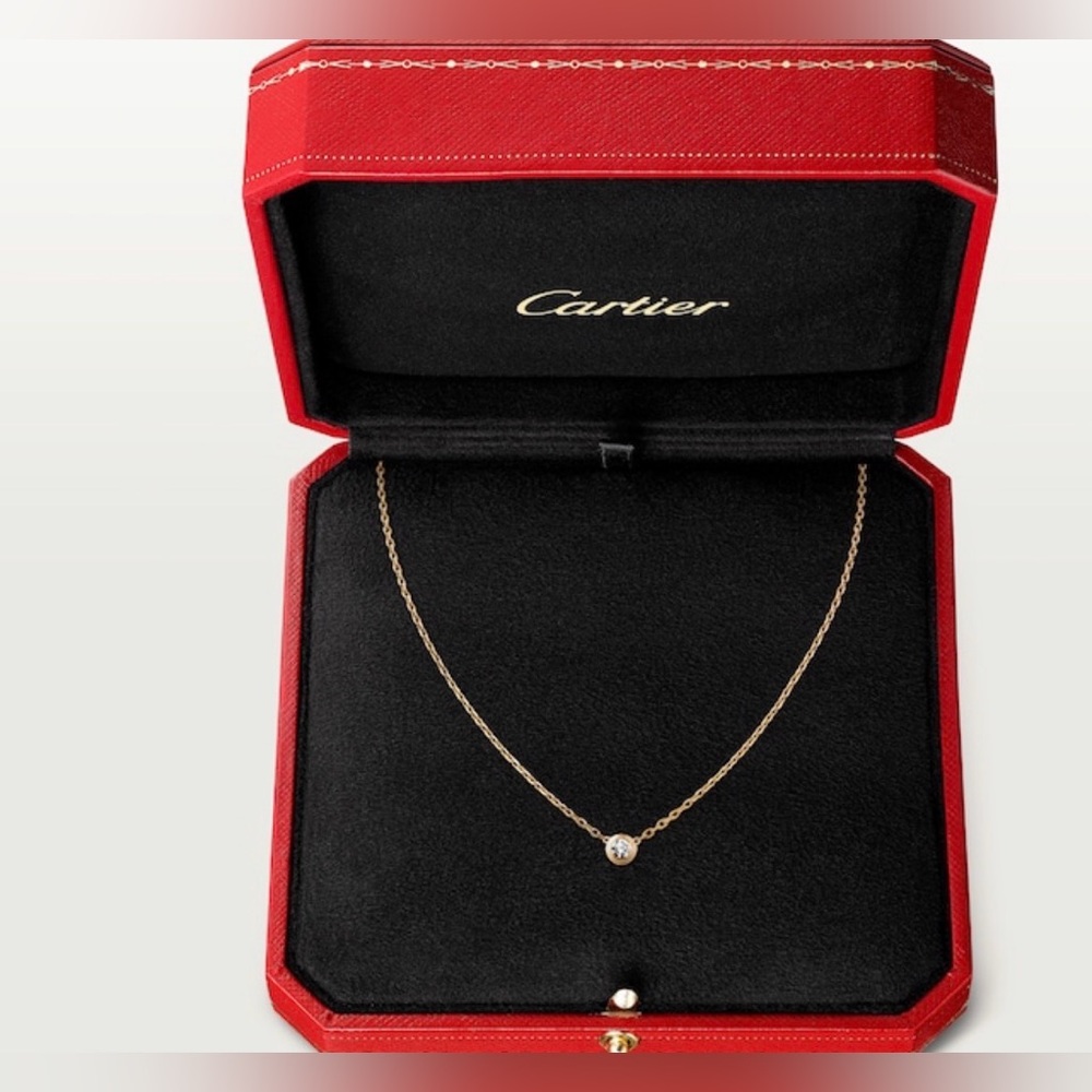Cartier d'Amour Necklace Small Model (SM) Yellow Gold Diamond - NIB - Picture 12 of 13